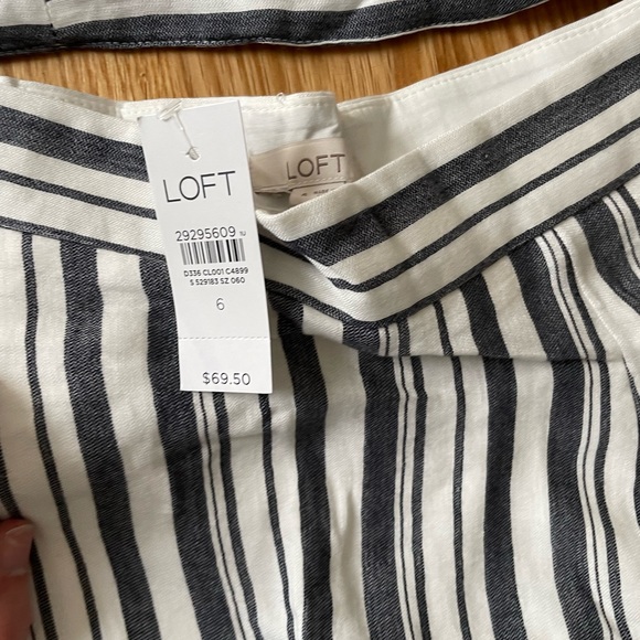 Loft Stripped Skirt- NWT - Picture 4 of 5